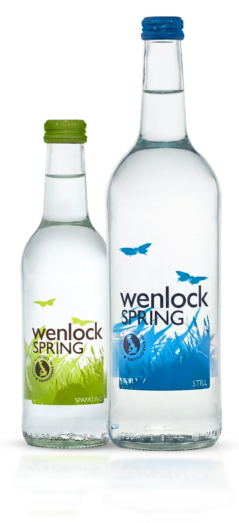 wenlock spring glass bottles